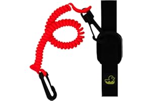 Survival Duck 1.8m Kayak Paddle Leash - Safety Accessories Holder, Tether for Paddle & Fishing Rod - Kayaking & Canoe
