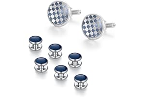 Wynameleri Best Man Gi-fts for Wedding Box for Cuff-links Mens, Manager Gi-fts, Formal Copper Gi-fts for Men Brother Adult, Stylish Cufflinks for Men