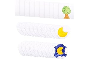 LASUROA 30pcs Magic Foam Texture Paper Painting Kit, 3D Drawing Art Canvas Sponge Puffy Cellulose Texture Sheets DIY Art Supplies for Kids School Home Crafts Creative Projects (Round, Flower & Heart)