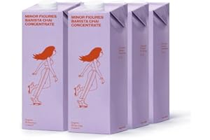 Minor Figures Organic Chai Tea Concentrate - Premium Quality Ingredients - Make Great Chai Masala in Seconds (6 x 1 Litre)