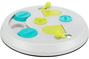 TRIXIE Interaktiv diskmaskinssäker halkfri leksak för små djur "Flip Board, plast, ø 23 cm" – 62813