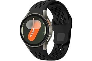 MYAPULUA Breathable Sport Straps for Samsung Galaxy Watch 7/6/5/4/FE Strap 40mm 44mm,Galaxy Watch 6 Classic Strap 47mm 43mm/Watch 4 Classic 46mm 42mm/Watch 5 pro 45mm,No Gap Silicone Band Replacement Men/Women