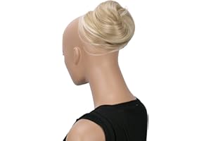 CAISHA Kok warkocz warkocz kok Hepburn kok spinka do włosów updos Jasny Blond Mix DC8