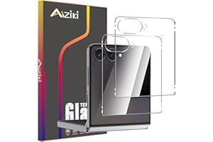 Aiziki [2 sztuki folii ochronnej do Samsung Galaxy Z Flip 7 szkło pancerne [nietłukąca się ochrona TOP 9H] [Full Screen] pancerna folia ochronna na wyświetlacz Samsung Galaxy Z Flip 7 HD