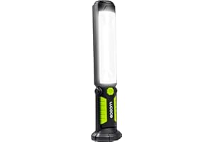 Luceco Linterna LED Inclinable con Power Bank USB, 2 Modos de Luz, Recargable, Luz de Inspección, Negro, IK05, 5W, 450lm, 6500K, LILT45T65