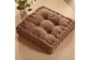 HOOWARM Cuscini Imbottiti Trapuntati per Sedili 50x50/40x40cm Lino Imbottitura Spessa Cuscino Trapuntato/Cuscino per Pavimento Lounge da Esterno per Mobili e Arredamento da Giardino ( Color : G , Size : 45*45