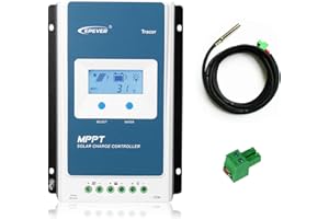 EPEVER MPPT Solar Charge Controller 30A 12V/24V Auto Max. PV 100V Regulator Common Negative Controller with LCD Display for Gel AGM Sealed Flooded Lithium Battery (Tracer3210AN)