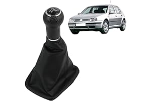 Vxiwscy für VW Golf 4 IV - 5-Gang Schaltmanschette mit 23mm Durchmesser, Plug&Play Rahmen und Vormontierung, passend für 1.4 und 1.6 Benzinmotoren (außer 1.6 FSI) und 1.9 SDI Dieselmotoren