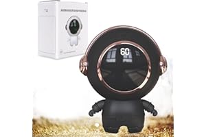 MILUKON Hand Warmer, Rechargeable 6000 mAh Electric Portable Hand Warmer, Cartoon Astronaut Warmer with Digital Display with USB Charging, Best Gift for Winter, Outdoor Sports, Camping
