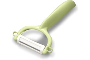 Kyocera Obieraczka, ostre ostrze z ceramiki cyrkonowej, można myć w zmywarce, odpowiednie dla osób prawo- i leworęcznych, zielona, CP-10-NGR