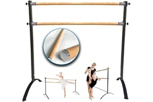 Artan Balance Ballet Barre Portable for Home or Studio, Height Adjustable Bar for Stretch, Pilates, Dance or Active Workouts, Single or Double Bar, Kids and Adults
