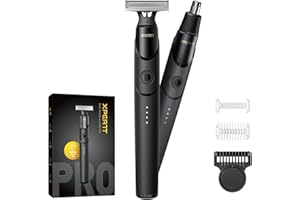 ‎ROLEADER Styling Elektrischer Rasierer für das Gesicht, Bartschneider & Körperhaartrimmer Groomer Kit, Schnelllade-Rasierer mit Verstellbarer Trimmaufsatz von 0.4-9 mm, Tragbar für Reisen, Typ-C Kabellos