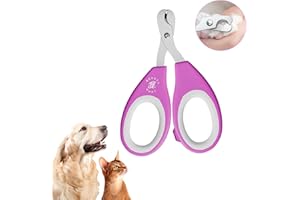 BeautyHunt Cat Nail Clippers Pet Claw Trimmers Scissors for Kittens, Puppy, Rabbits, Birds, Tiny Dogs, Gerbils and Hamsters | Stainless Steel