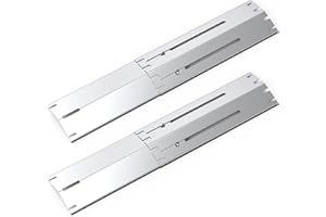 Gardenz Barre Flavorizer Universale, Resistente e Regolabile di Ricambio per Charbroil della griglia a Gas, Acciaio Inossidabile Accessori Si estende da 34 cm a 53.3 cm, 2 Pezzi