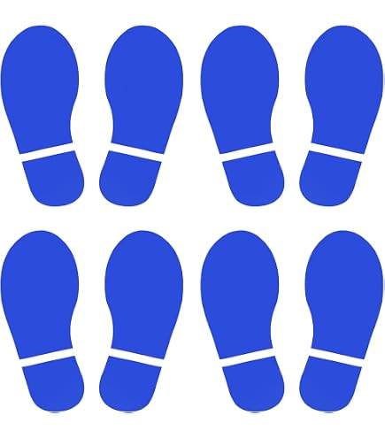 PATIKIL 5.9x2.5 Empreintes Plancher Autocollants, 4 Paires PVC Chaussures Empreinte Plancher Paroi Escaliers Décalcomanie Autocollant pour Maison Classe Décoration, Foncé Gris PATIKIL 5.9x2.5 Empreintes Plancher Autocollants, 4 Paires PVC Chaussures Empreinte Plancher Paroi Escaliers Décalcomanie Autocollant pour Maison Classe Décoration, Foncé Gris