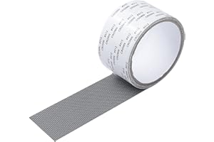 DURDIIY Screen Repair Tape Self Adhesive 5cm * 2m Fibreglass Repair Kit Window Screen Mesh Patch Waterproof Fiberglass Mesh Tape Mosquito Net Repair Kit for Broken Holes on Window Screen (Black)