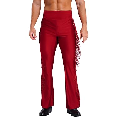 CHICTRY Damen Tanzhose Mit Fransen - Latein Tango Salsa Performance Leggings