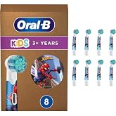 Oral-B &Ccedil;ocuklar &Ouml;r&uuml;mcek Adam Elektrikli Diş Fır&ccedil;ası Başlıkları, 8'li Paket, Ekstra Yumuşak Kıllar, Oral-B Diş Fır&ccedil;aları i&ccedil;in 