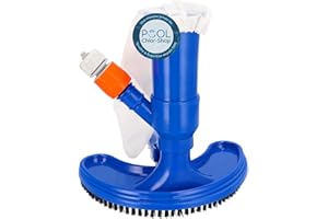 Duraol Aspirateur Jet Vac avec brosses I Aspirateur de Piscine de Haute qualité Selon Le Principe Venturi I À raccorder au Tuyau d'arrosage I Nettoyeur de Piscine avec Filet pour Un Nettoyage Optimal