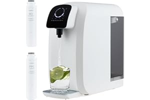 COSTWAY Countertop Reverse Osmosis Water Filter, 5-Stage RO + PPC Water Filtration System with UV Light, 4:1 Pure to Drain, BPA Free Water Purifier for Home Kitchen, No Installation, RH-WK-95YD