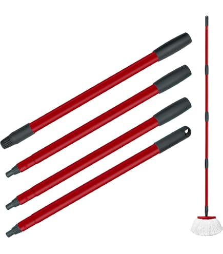 Manche De Serpillière Rétractable Compatible Vileda - Longueur Ajustable - En Métal