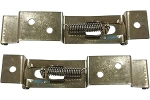 ALEOHALTER Trailer Number Plate Clips, Spring Loaded Stainless Steel Number Plate Holder, Easy Install License Number Plate Clamps for Car Truck Trailer