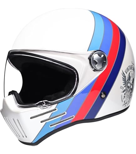 Cascos Retro Vintage Casco Retro Para Moto Certificado ECE/DOT