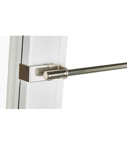 Klemmstange Für Gardinen 80-120 Cm - Bohrfrei Montierbar In Silbergrau