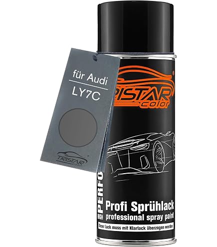 TRISTARcolor Vernice Per Auto Kit Di Bombolette Spray Per Audi 7E Blue Atmosphere Perl Vernice Di Base Vernice Trasparente Bomboletta A Spruzzo 400ml - 8