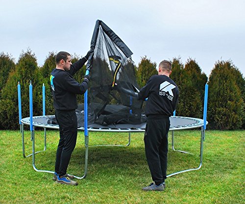 Trampolin 366cm Gartentrampolin Komplettset Sicherheitsnetz Leiter TÜV GS #3252 - 9