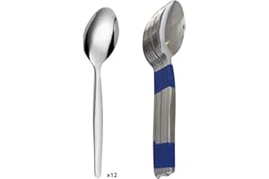AMEFA PRADEL ESSENTIEL - 12 cuillères à café - Baltics - Acier inoxydable 18/0, Finition Standard - Longueur 136 mm