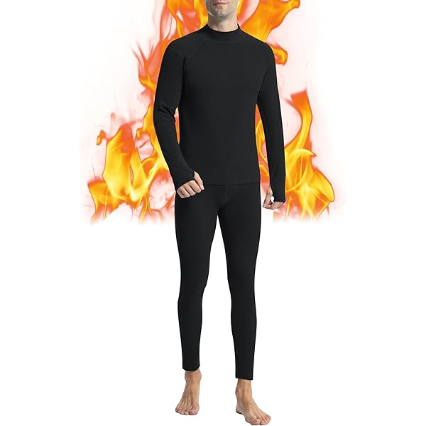 SIMIYA Thermo-ondergoed voor heren, warm functioneel ondergoed, ski