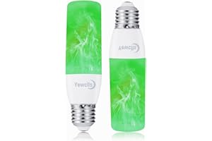 Yewclls Flammen Glühbirne E27 Flammeneffekt Licht, Flackernde Licht Effekt 3.5W LED Außenleuchte Flackerlicht für Halloween Haus Garten Bar Party Hochzeit Restaurant Valentinstag Deko (Grün-2pcs)