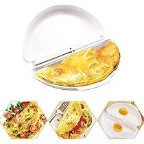 Pocheuse à œufs Micro-ondes - Cuiseur à œufs Pochés Et Omelettes Avec Couvercle, En PP Alimentaire