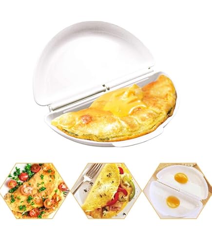 Lot De 4 Moules à Omelette Micro-ondes En Silicone – Pratique, Rapide, Sans Matière Grasse, Pour Des Omelettes Parfaites En 50-60 Secondes - 11