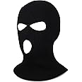 Blulu Winter Balaclava Ski Mask for Men Warm Full Face Ski Mask Thermal 3 Hole Knit Balaclava for Outdoor Sports