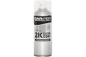 CAR-REP® 2K Poliuretanica Clear Coat con Tecnologia Wise 2K Trasparente Lucido per Auto, Alta Lucentezza, Facile Applicazione, Bomboletta Aerosol da 400 ml