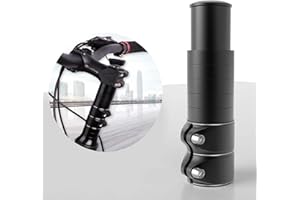 MEGHNA Estensore Stelo Bici Attacco Manubrio Riser per Bicicletta Adattatore Altezza Bici Regolabile in Lega di Alluminio Estensore Collo Bici 1-1/8 Pollici