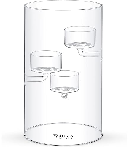 3er-Set Glas-Kerzenhalter – Doppelseitig Für Stumpen-, Kegel- Und Teelichter, In Verschiedenen Farben