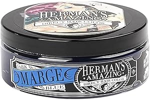 HERMAN'S AMAZING DIRECT HAIR COLOR HERMAN'S Marge Blue 115 ml, Nero, Estandar, 115 unità