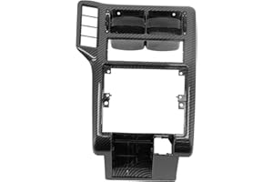 AQXREIGHT Dash AC Air Vent Grille, Dash A/C Air Vent Grille Consola central Embellecedor Estilo de fibra de carbono Ajuste para Seat Ibiza I 6N1858071A