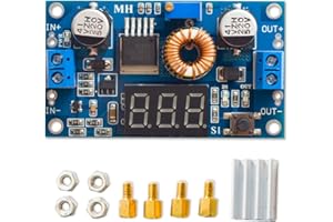 HiLetgo 5A 75W DC-DC Power Module with Adjustable Step-Down Voltage Meter Display