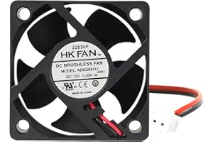 Security-01 5020 Ventilateur de Refroidissement à roulement à Billes 50 mm x 50 mm x 20 mm 12 V 0,30 A CC sans balais 2 Broches