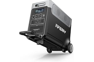 AFERIY Estacion de Energia Portatil 3600w Generador Electrico Solar 3840Wh Portable Power Station LiFePO4 Generadores Solares para Camping Hogar Viajes Emergencias 3x230V Potencia de Salida 7200W Pico