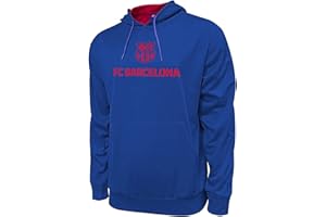 Icon Sports Men's Casual FC Barcelona Messi Hyper Outline Sports World Soccer Pullover Sweatshirt Hoodie