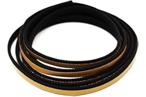 BULLENHITZE Joint de cheminée - Cordon plat - Autocollant. Compatible avec cheminées Austroflamm, Caminos, Loppe, Leda, 2 m, ø 8 x 2 mm