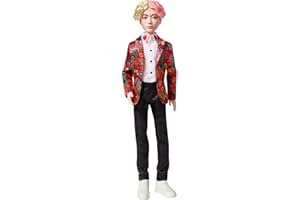 Mattel BTS - Muñeco V, figura de colección, miembro banda coreana de K-pop ( GKC89)