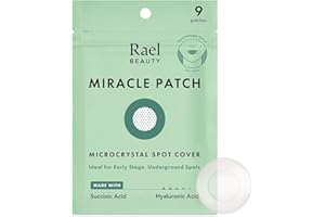 Rael Pimple Patches, Miracle Microcrystal Spot Cover - For Early Stage Acne Treatment Patch with Tea Tree Oil, Korean Skincare, Hydrocolloid, Vegan & Cruelty Free (9 Count)