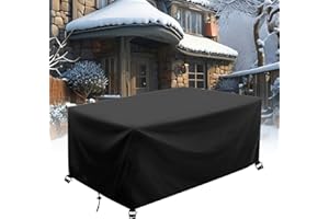 AJALGZ Gartenmöbel Abdeckung Winterfest 100x50x50cm/LxBxH Terrassenmöbel Abdeckung für Gartenmöbel Schutzhülle für Gartentisch Gewebe Schwarz Abdeckplane Gartenmöbel Schutzhülle Wasserdicht