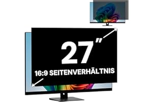 FYJRCY 27 Zoll Computer Monitor Bildschirm Blickschutzfilter für 16:9 Seitenverhältnis Monitor, Abnehmbarer Computer Bildschirm sichtschutzfolie und 27 Zoll Anti Blaulicht Blendungsfilter